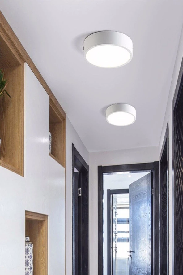 Led Tavan Wc Kiler Ofis Lambası 24 W Armatür Sıva Üstü 6500 K Beyaz Işık 220 V ( Tak Çalıştır ) ürün görseli 1