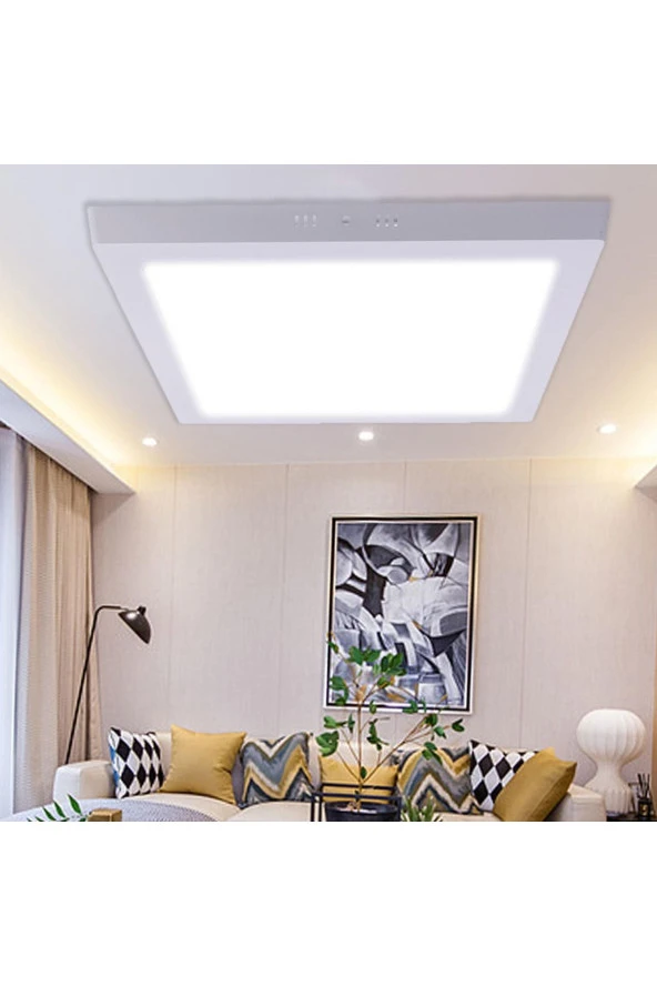 Led Tavan Wc Kiler Ovis Lambası 24 W Kare Beyaz Işık ürün görseli 1