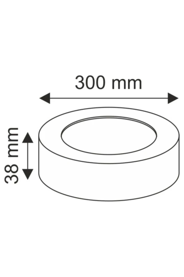 24w Sıva Üstü Yuvarlak Led Panel - Resim 2