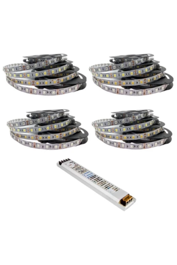 Şerit Led 20 Metre Beyaz 16,5 Amper Ultra Slim Trafo Iç Mekan ürün görseli 1