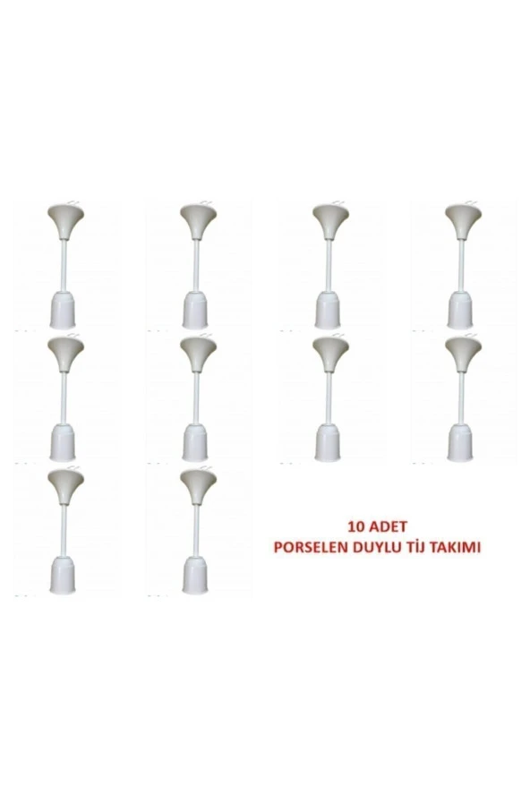Porselen Duylu Asma Duy Tij Takımı 10 Adet ürün görseli 1