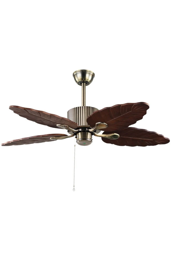 Breeze - Urla Antik Bronz - 122 Cm. Ahşap Kanatlı Tavan Vantilatörü ürün görseli 1