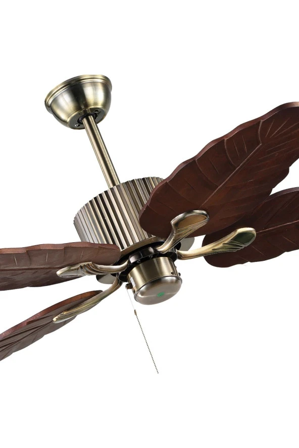 Breeze - Urla Antik Bronz - 122 Cm. Ahşap Kanatlı Tavan Vantilatörü - Resim 2