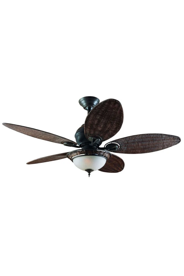 Hunter Vantilatör - Caribbean Breeze - 137 Cm. Hasır Kanatlı Aydınlatmalı Tavan Vantilatörü ürün görseli 1