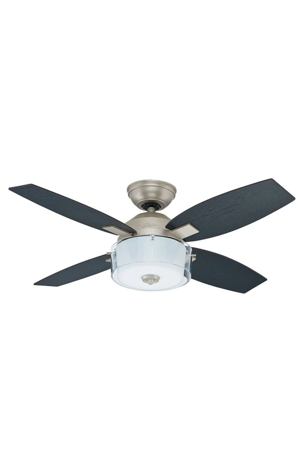Hunter Vantilatör - Central Park Canlı Kalay - 107 Cm. Aydınlatmalı ve Uzaktan Kumandalı Tavan Vantilatörü ürün görseli 1