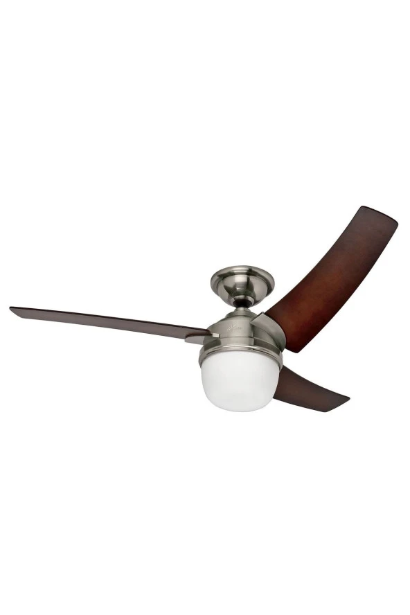 Hunter Vantilatör - Eurus Fırçalanmış Nikel - 137 Cm. Aydınlatmalı ve Uzaktan Kumandalı Tavan Vantilatörü ürün görseli 1