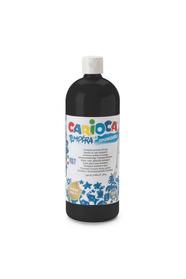 Tempera Yıkanabilir Poster Boya 1000 Ml. Siyah ürün görseli 1
