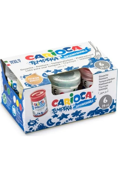 Yıkanabilir Parmak Boyası 25 ml 6'lı ürün görseli 1