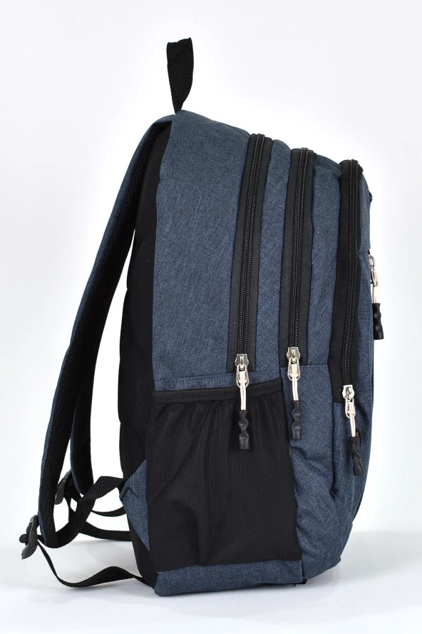 Elatae Unisex Ortopedik Çok Gözlü Günlük Seyahat Okul Sırt Çantası Lacivert 5057 ürün görseli 1