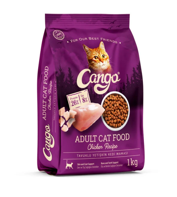 Cango Yetişkin Kedi Maması Tavuk Etli 1 Kg ürün görseli 1