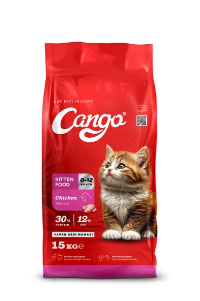 Cango Yavru Kedi Maması Tavuk Etli Kitten 15KG ürün görseli 1