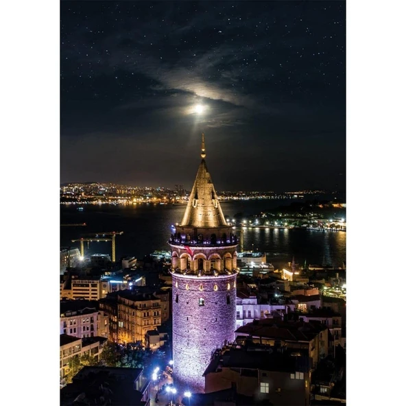 Art Puzzle Galata Kulesi 1000 Parça Neon Puzzle 5241 ürün görseli 1