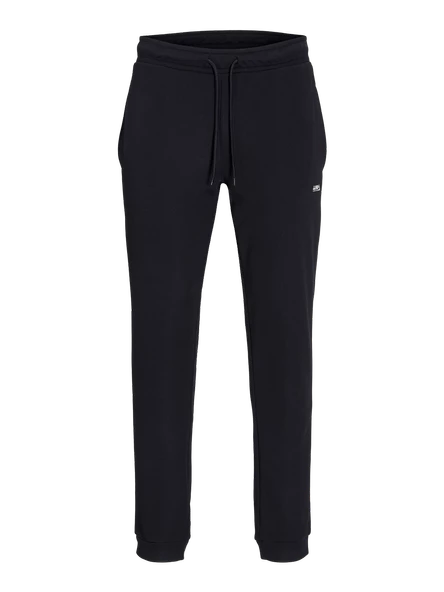 JACK JONES Erkek Siyah Paçası Ribanalı Eşofman Altı 12261986 ürün görseli 1