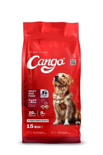 Cango Yetişkin Köpek Maması Kuzu Etli Pirinçli 15KG ürün görseli 1