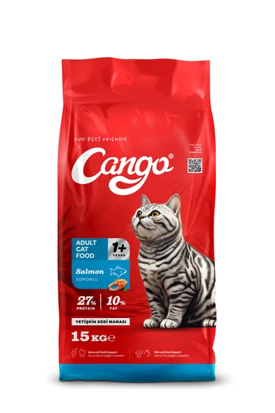 Cango Yetişkin Kedi Maması Somonlu 15KG ürün görseli 1