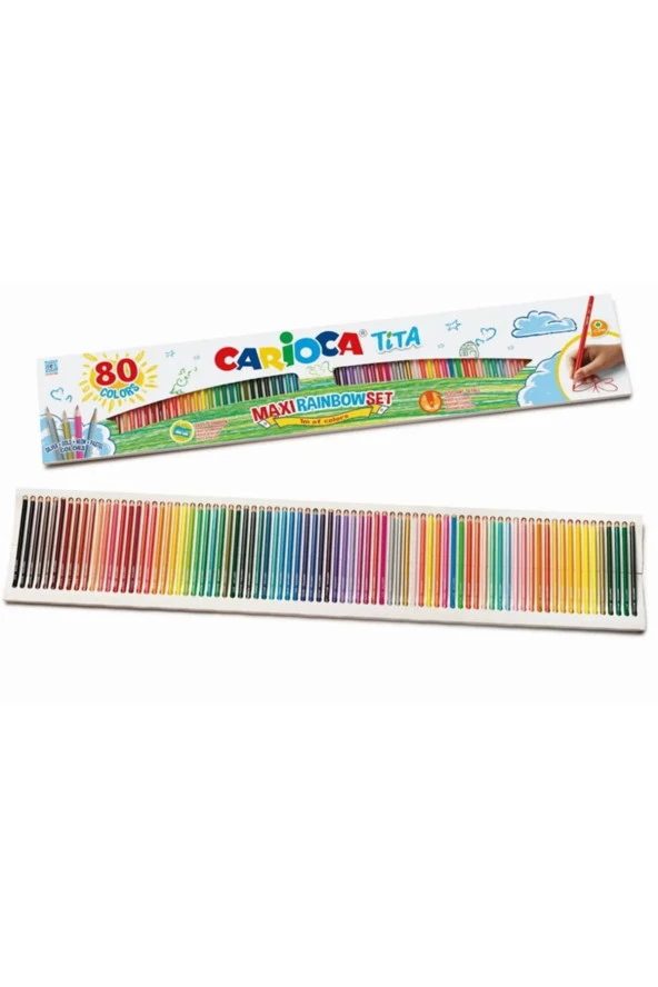 Tıta 80 Renk Kuru Boya Gökkuşağı Set 42890 ürün görseli 1