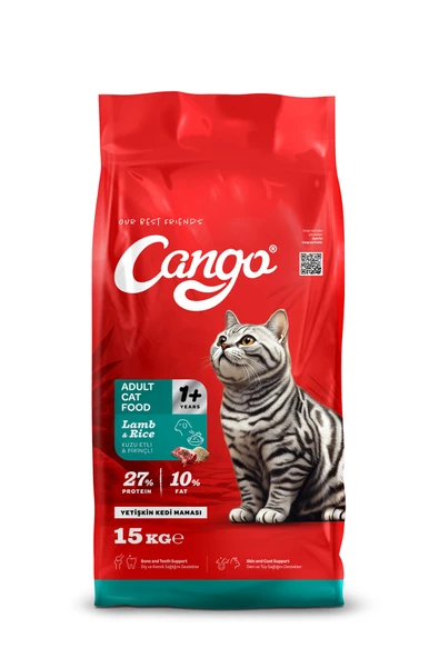 Cango Yetişkin Kedi Maması Kuzu Etli ve Pirinçli 15KG ürün görseli 1