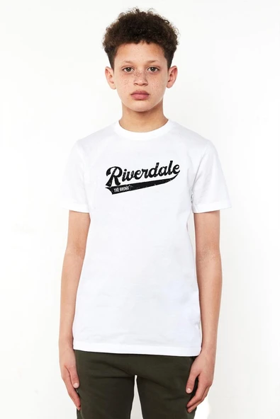 Riverdale Bronx New York City Beyaz Çocuk Bisikletyaka Tshirt ürün görseli 1