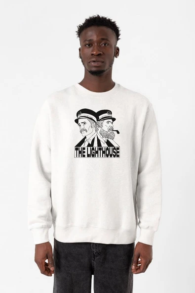 The Lighthouse Baseball Beyaz Erkek 2ip Sweatshirt ürün görseli 1