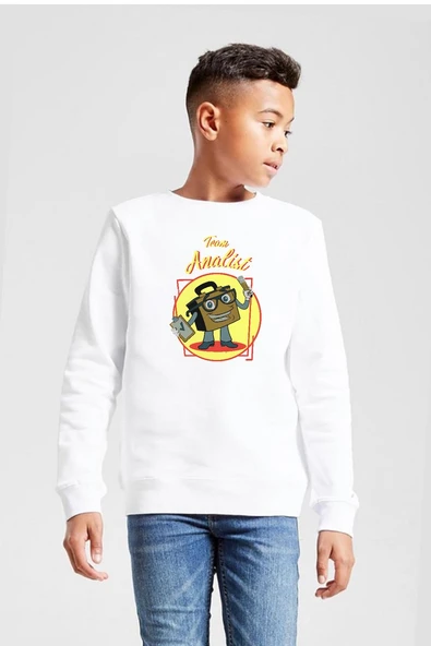 The Umbrella Academy Team Analist Beyaz Çocuk 2ip Sweatshirt ürün görseli 1