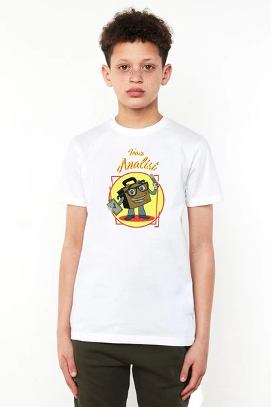 The Umbrella Academy Team Analist Beyaz Çocuk Bisikletyaka Tshirt ürün görseli 1