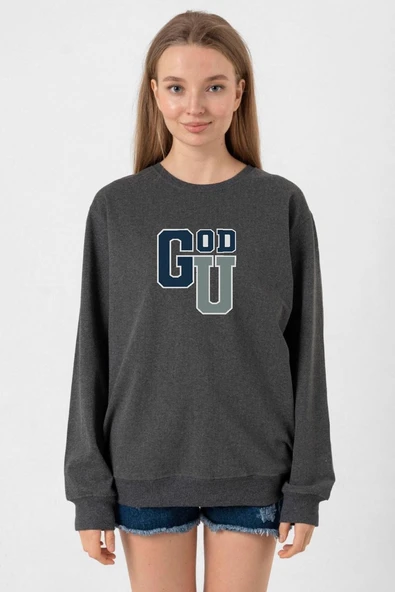 Gen V Godolkin University Abbreviation Füme Kadın 2ip Sweatshirt ürün görseli 1
