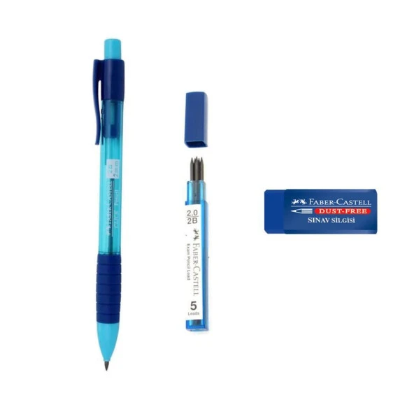Faber-Castell Sınav Versatil Kalem 2B 2.0 Mm + Yedek Kalem Ucu + Silgi ürün görseli 1