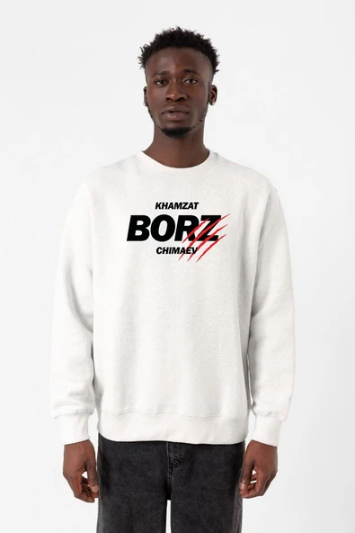 Khamzat Chimaev Borz Claw Beyaz Erkek 2ip Sweatshirt ürün görseli 1