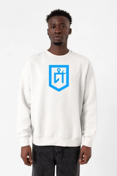 Idil Ural Tamga Beyaz Erkek 2ip Sweatshirt ürün görseli 1