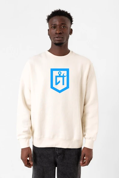 Idil Ural Tamga Ekru Erkek 2ip Sweatshirt ürün görseli 1