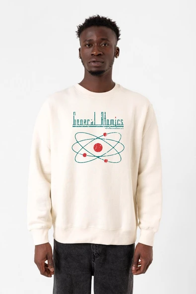 Fallout General Atomics Ekru Erkek 2ip Sweatshirt ürün görseli 1