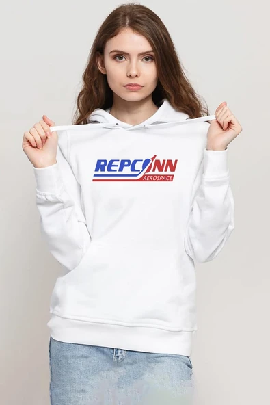 Fallout Repconn Aerospace Beyaz Kadın 3ip Kapşonlu Sweatshirt ürün görseli 1