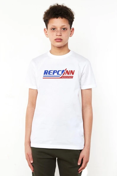 Fallout Repconn Aerospace Beyaz Çocuk Bisikletyaka Tshirt ürün görseli 1