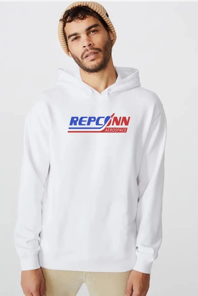Fallout Repconn Aerospace Beyaz Erkek 3ip Kapşonlu  Sweatshirt ürün görseli 1