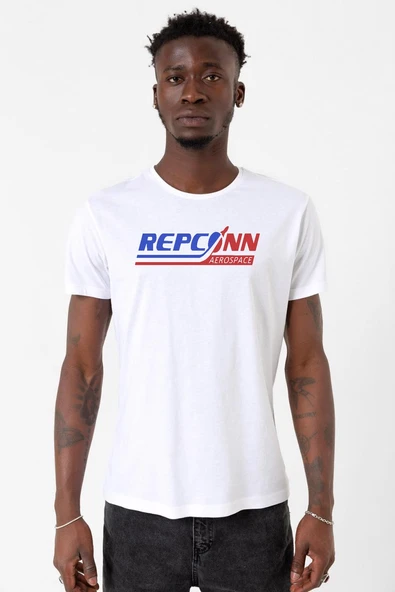 Fallout Repconn Aerospace Beyaz Erkek Bisikletyaka Tshirt ürün görseli 1