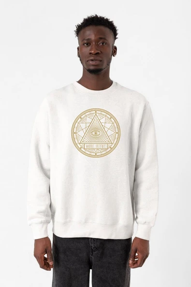 3 Body Problem Magnus Institute Beyaz Erkek 2ip Sweatshirt ürün görseli 1
