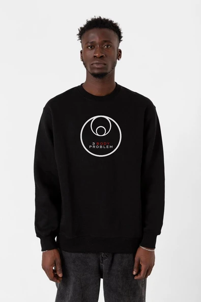 3 Body Problem Logo Siyah Erkek 2ip Sweatshirt ürün görseli 1