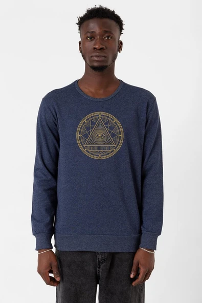 3 Body Problem Magnus Institute indigo Erkek 2ip Sweatshirt ürün görseli 1