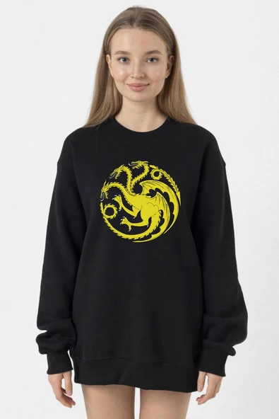 HOD The Greens Siyah Kadın 2ip Sweatshirt ürün görseli 1