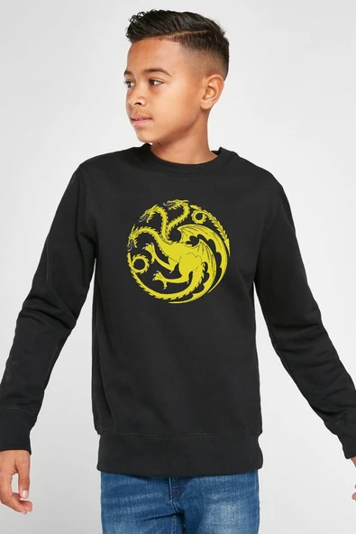 HOD The Greens Siyah Çocuk 2ip Sweatshirt ürün görseli 1