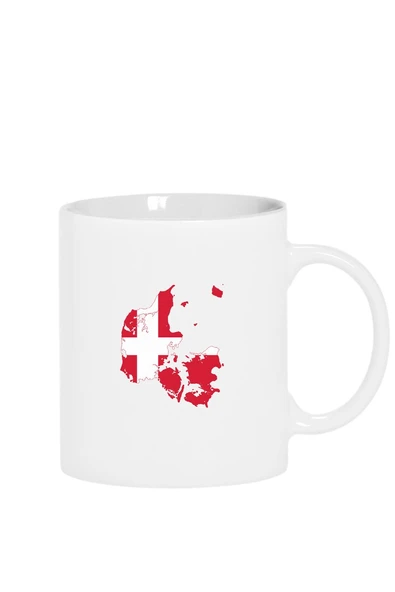 Euro 24 Denmark Beyaz Kupa Bardak ürün görseli 1