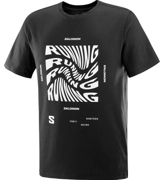 Salomon LC2218800 Running Graphic SS Tee Tişört Erkek T-Shirt ürün görseli 1