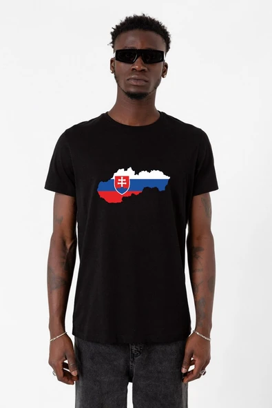 Euro 24 Slovakia Siyah Erkek Tshirt ürün görseli 1