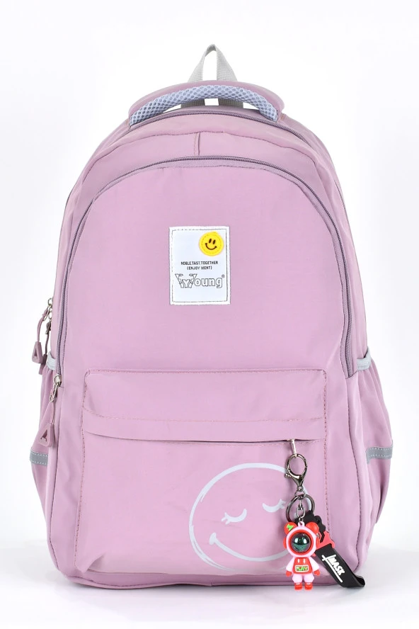 Elatae Unisex Ortopedik Çok Gözlü Günlük Seyahat Okul Sırt Çantası Lila 51709 ürün görseli 1