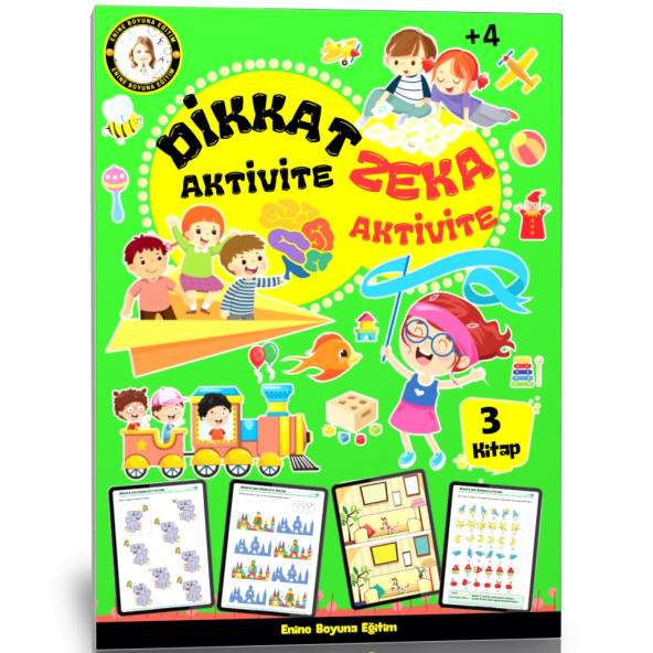 Dikkat ve Zeka Aktivite Seti (3 Kitap) ürün görseli 1