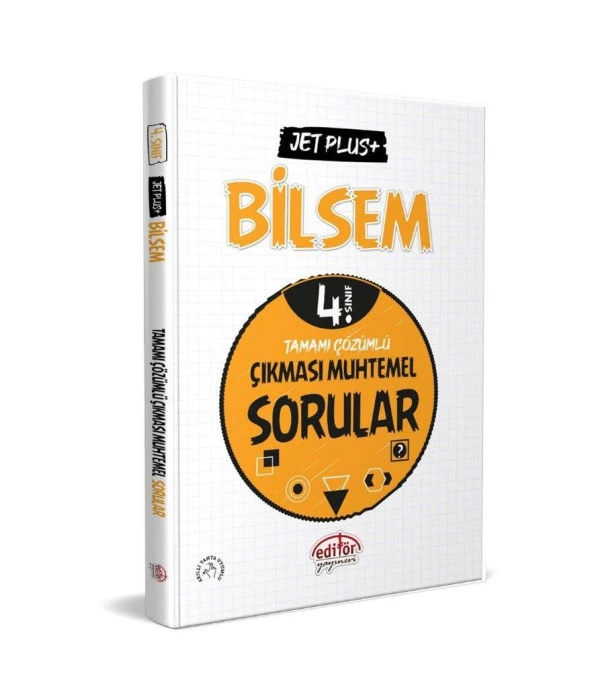 4. Sınıf Bilsem Jet Plus Tamamı Çözümlü Çıkması Muhtemel Sorular Editör Yayınları ürün görseli 1