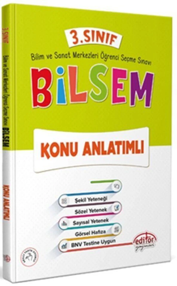 3. Sınıf Bilsem Konu Anlatımlı Editör Yayınları ürün görseli 1