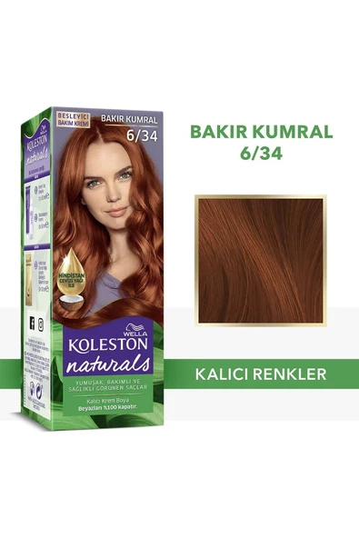 Wella Koleston Naturals Saç Boyası 6/34 Bakır Kumral ürün görseli 1