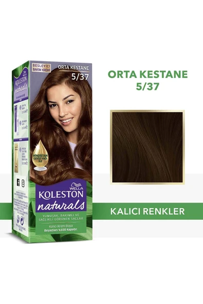 Wella Koleston Naturals Saç Boyası 5/37 Orta Kestane ürün görseli 1