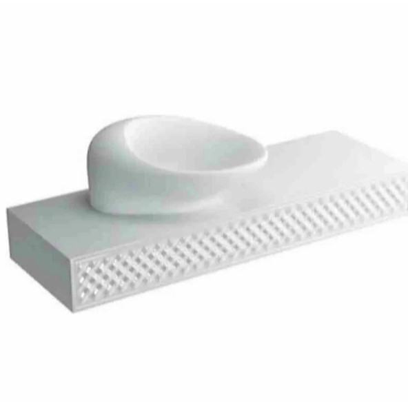 VitrA Freedom Tezgah üstü Lavabo 59 cm - Beyaz - Vitra Clean Özellikli ( kir ve kireçi önleyen özel madde ) ürün görseli 1